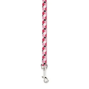 Casual Canine Patterns Lead Argyle 4Ftx5/8In Pink