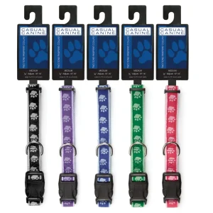 Casual Canine Two-Tone Pawprint Collars