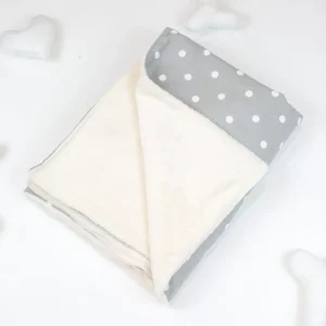 Cat & Kitten Blanket in Grey Spot by Lords & Labradors
