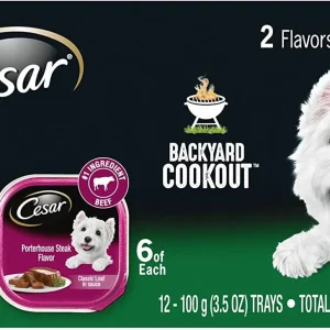 Cesar Canine Cuisine Backyard Cookout Multi-Pack Wet Dog Food - 3.5 oz - Case of 24