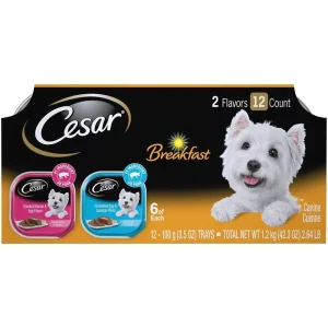 Cesar Canine Cuisine Breakfast Lovers Multi-Pack Wet Dog Food - 3.5 oz - Case of 24