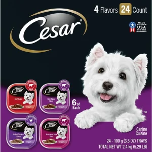Cesar Canine Cuisine Classic Multi-Pack Wet Dog Food - 3.5 oz - Case of 24
