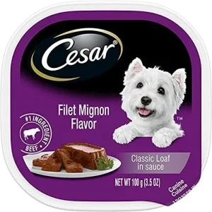 Cesar Canine Cuisine Classics Filet Mignon Multi-Pack Wet Dog Food - 3.5 oz - Case of 24