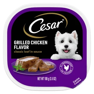 Cesar Canine Cuisine Grilled Chicken Flavor in Sauce Wet Dog Food - 3.5 oz - Case of 24