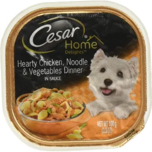 Cesar Canine Cuisine Home Delights Chicken Noodle & Vegetable Wet Dog Food - 3.5 oz - Case of 24
