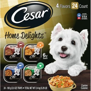 Cesar Canine Cuisine Home Delights Multi-Pack Wet Dog Food - 3.5 oz - Case of 24