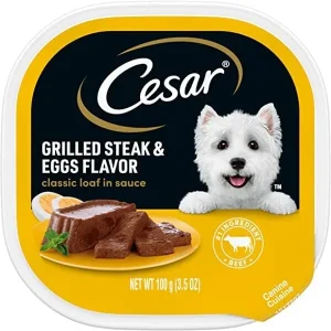 Cesar Canine Cuisine Sunrise Grilled Steak & Eggs Flavor Wet Dog Food - 3.5 oz - Case of 24