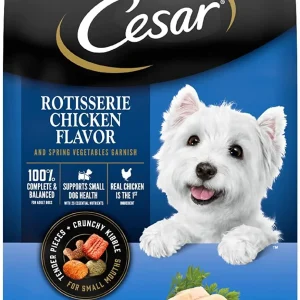 Cesar Dry Rotisserie Chicken with Spring Vegetables Gourmet Dry Dog Food - 5 lb Bag