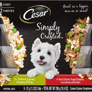 Cesar Simply Chicken & Beef Multi-Pack Wet Dog Food - 3.5 oz - Case of 16