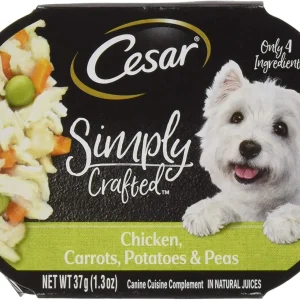 Cesar Simply Crafted Chicken, Carrot, Potato Wet Dog Food - 1.3 oz - Case of 10