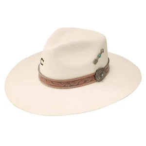 Charlie 1 Horse C1H Ivory White Sands 3 3/4in. Brim Felt Fashion Hat