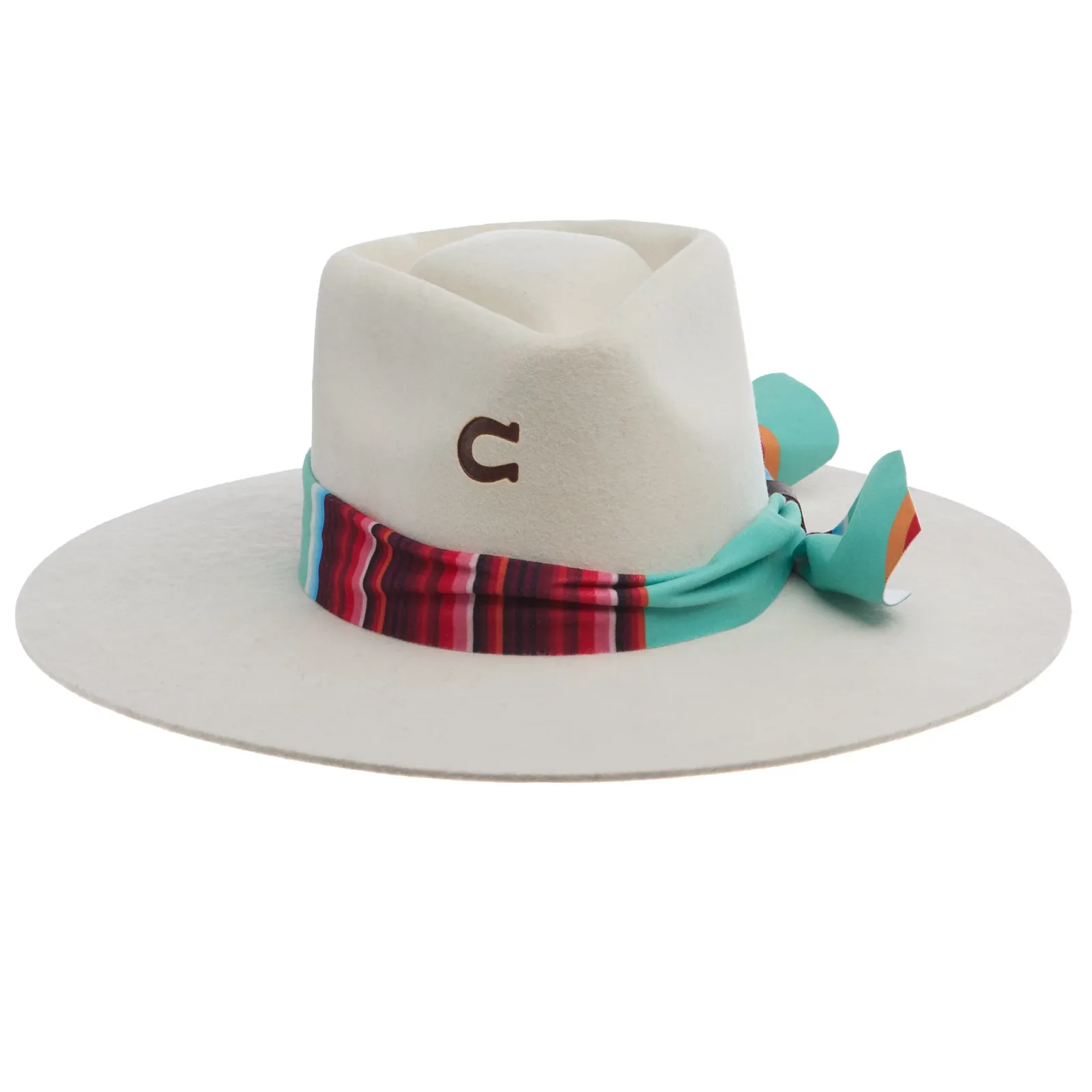 Charlie 1 Horse Indian Lodge 3 3/4in Brim White Fashion Hat - Image 2
