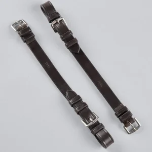 Cheek Pieces for Exercise / Racing Bridle Dark Havana