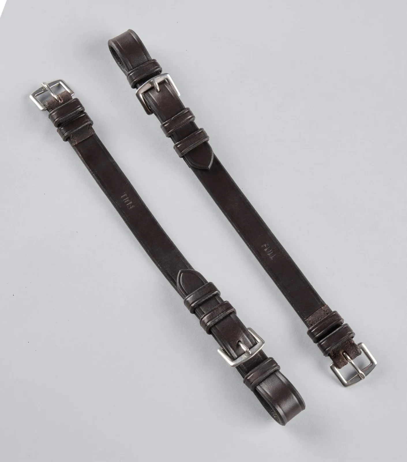 Cheek Pieces for Exercise / Racing Bridle Dark Havana
