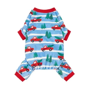 Christmas Tree Truck Dog Pajamas