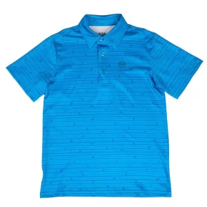 Cinch Boy's Blue Bronco Polo