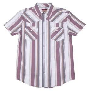 Cinch Boy's White Striped Shirt