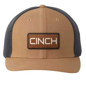 Cinch Brown Logo Airmesh Cap
