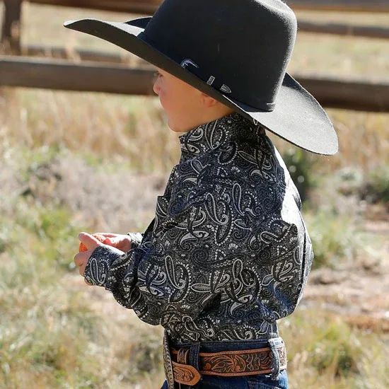 Cinch Infant Toddler Midnight Paisley Shirt - Image 2