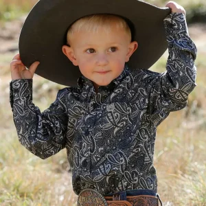 Cinch Infant Toddler Midnight Paisley Shirt