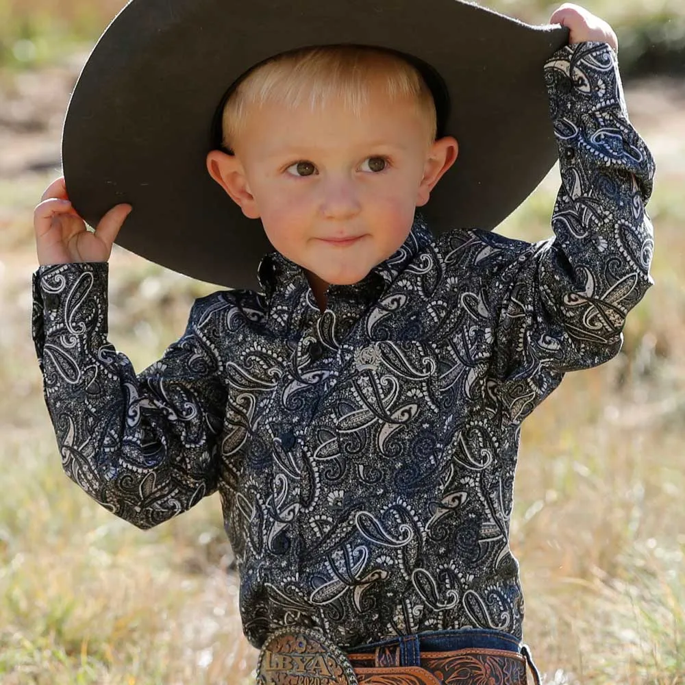 Cinch Infant Toddler Midnight Paisley Shirt