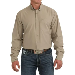 Cinch Khaki ArenaFlex Long Sleeve Shirt