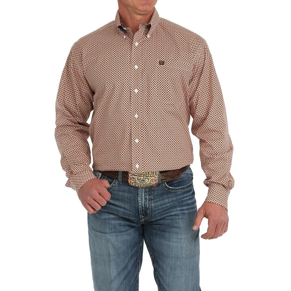 Cinch Men Coral Print Classic Shirt