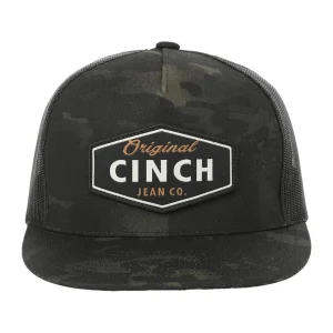 Cinch Men's Black Camo Cap
