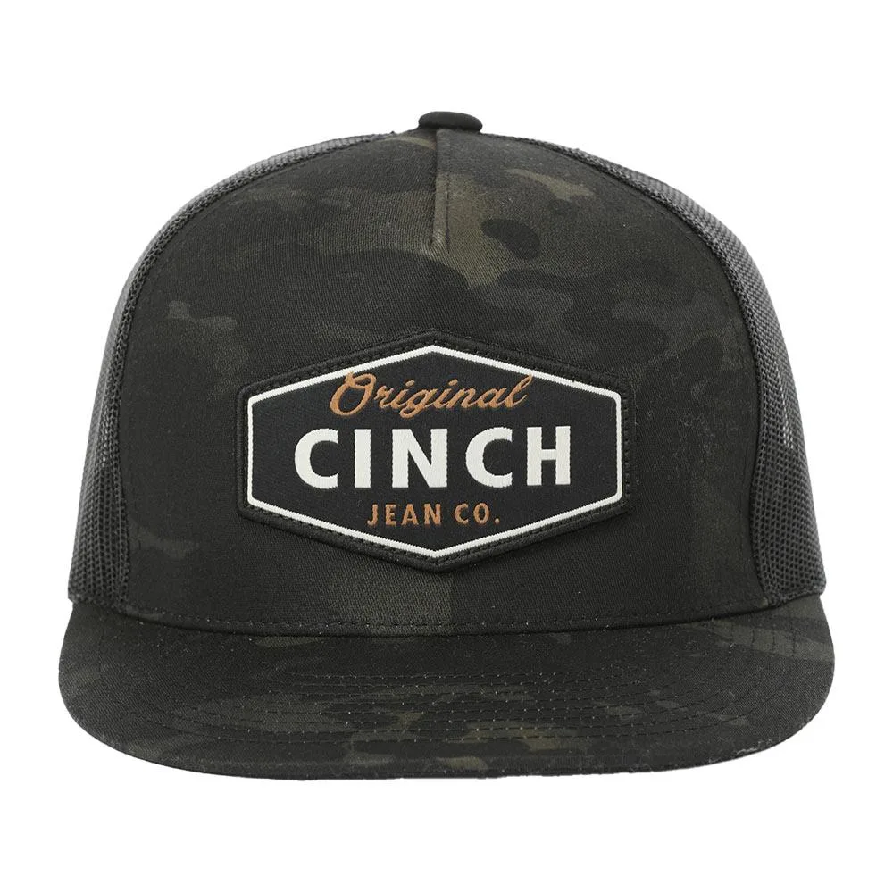 Cinch Men's Black Camo Cap