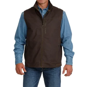 Cinch Men's Brown Concealed Carry Canvas Vest
