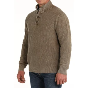 Cinch Men's Brown Waffle Pullover