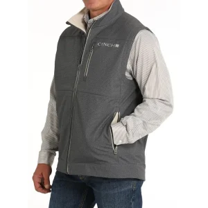 Cinch Men's Conceal Carry Grey Bonded Vest