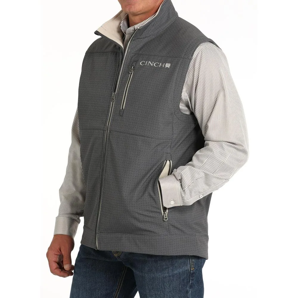 Cinch Men's Conceal Carry Grey Bonded Vest