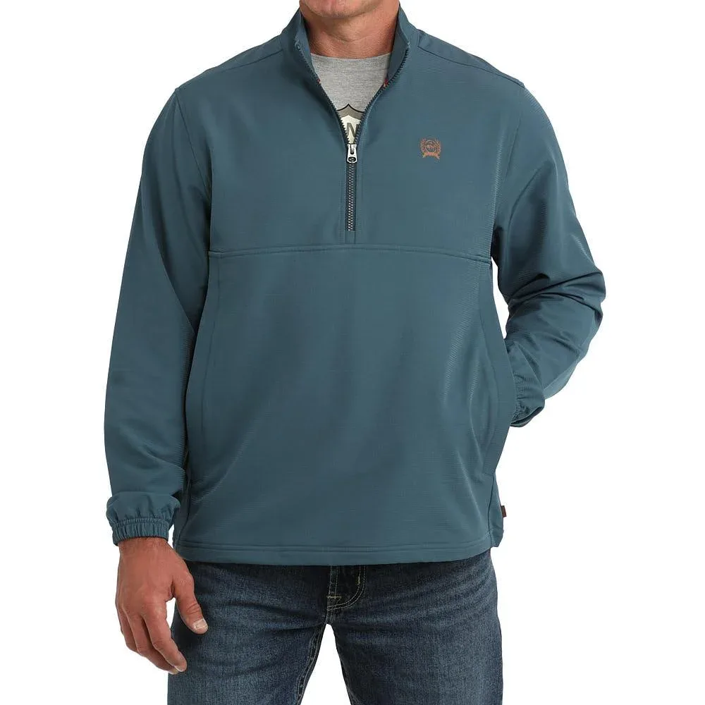 Cinch Men's Teal Windbreaker Pullover