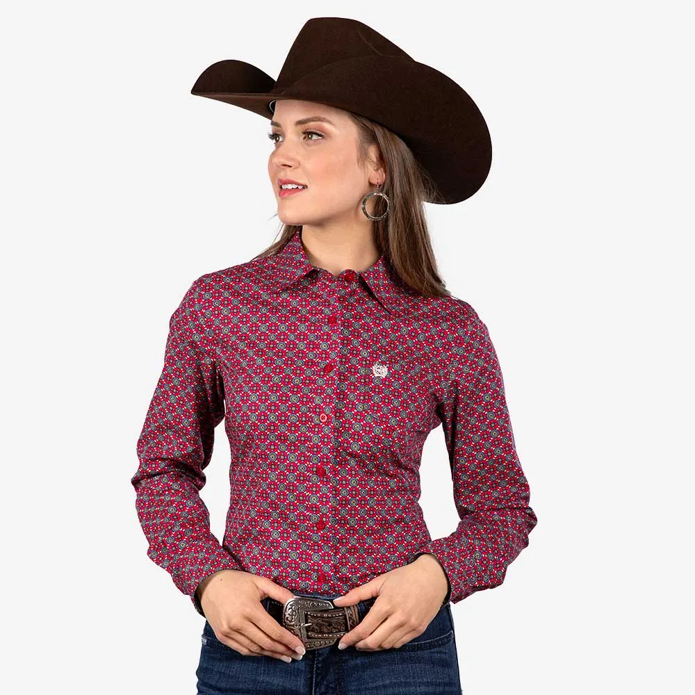 Cinch Western Scarlet Top