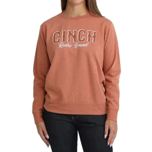Cinch Women's Orange Rodeo Brand Sweatshirt