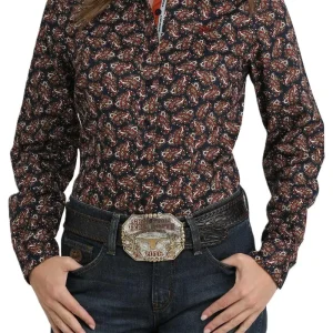 Cinch Women's Print Long Sleeve