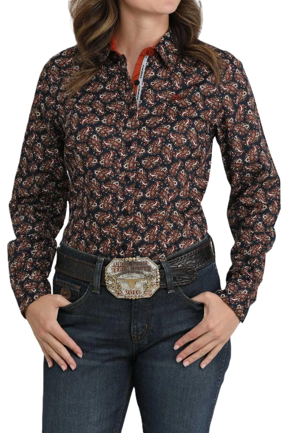 Cinch Women's Print Long Sleeve