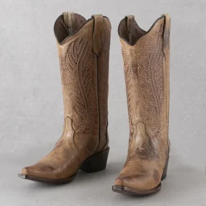 Circle G Honey Embroidered Boots