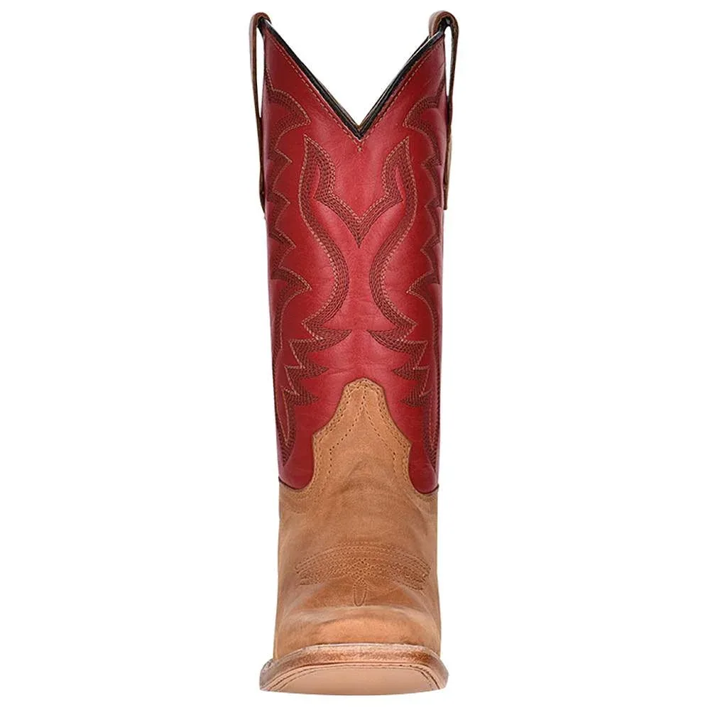 Circle G Kids Honey and Red Top Square Toe Cowboy Boot - Image 2