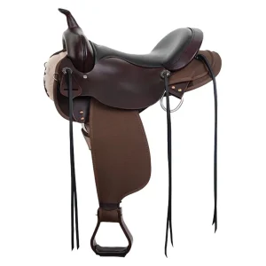 Circle Y Saddlery 15in Bear Brook Walnut Wide Tree Trail Saddle