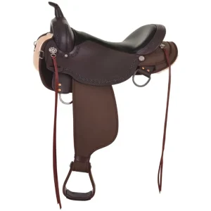 Circle Y Saddlery Daisetta Walnut Wide Tree 16in Trail Saddle