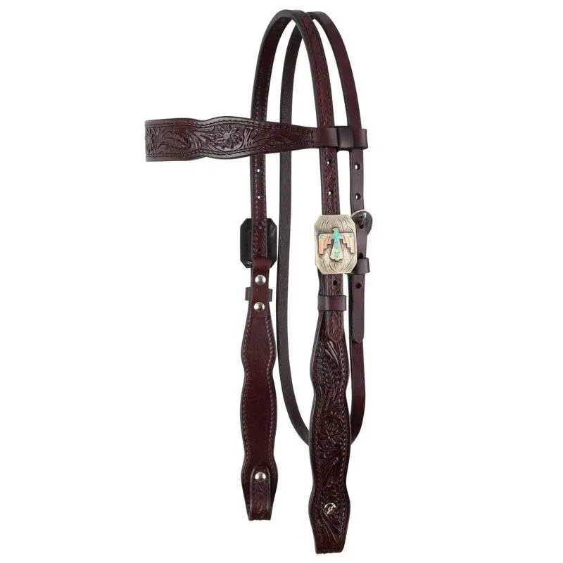Circle Y Saddlery Great Oak Browband Headstall