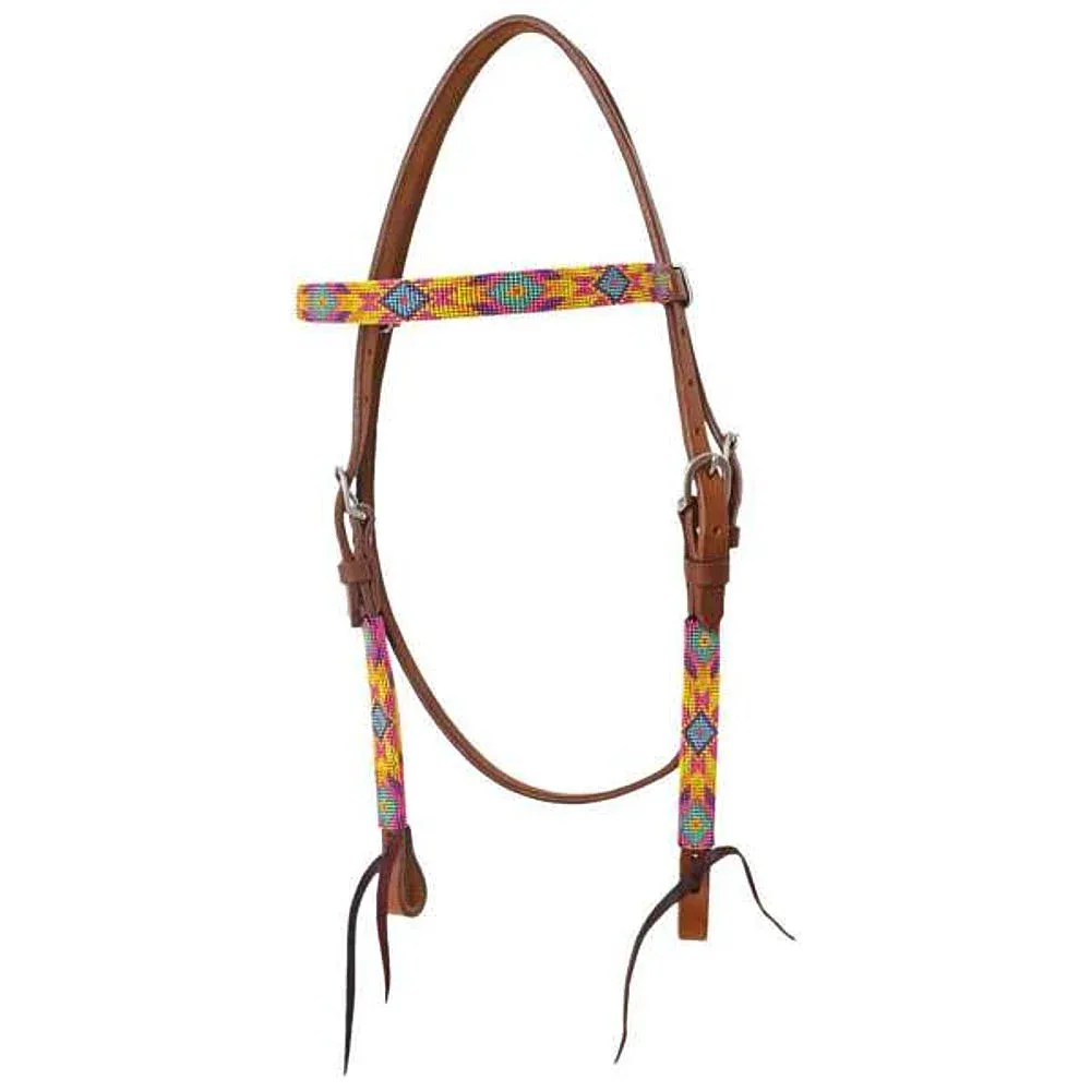 Circle Y Saddlery Infinity Bubblegum Browband Headstall
