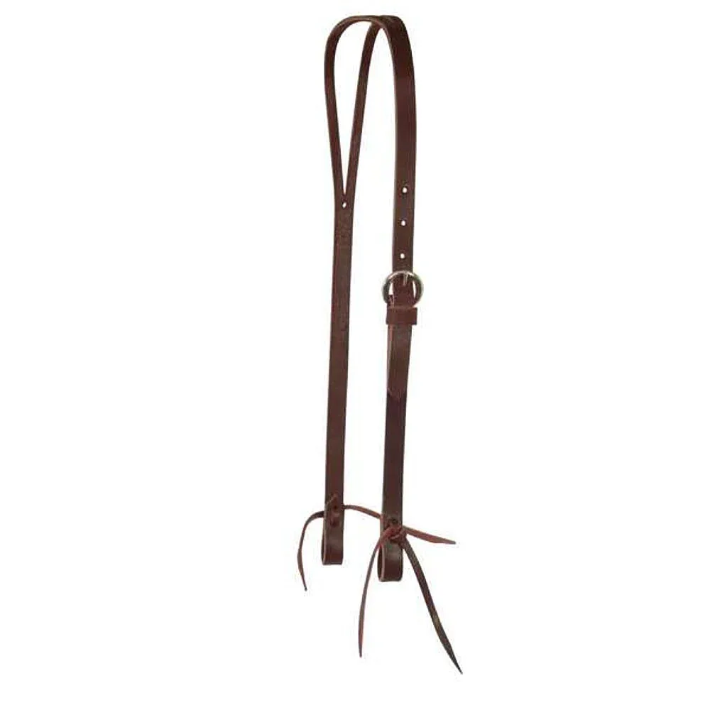 Circle Y Saddlery Latigo Slit Ear Single Ply Headstall