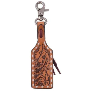 Circle Y Saddlery Leather Charm Tooled Acorn