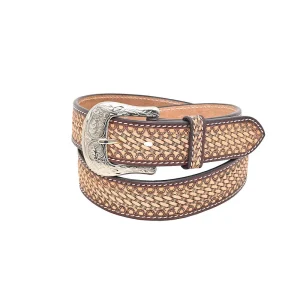Circle Y Saddlery Vintage Basket Stamp Mens Belt
