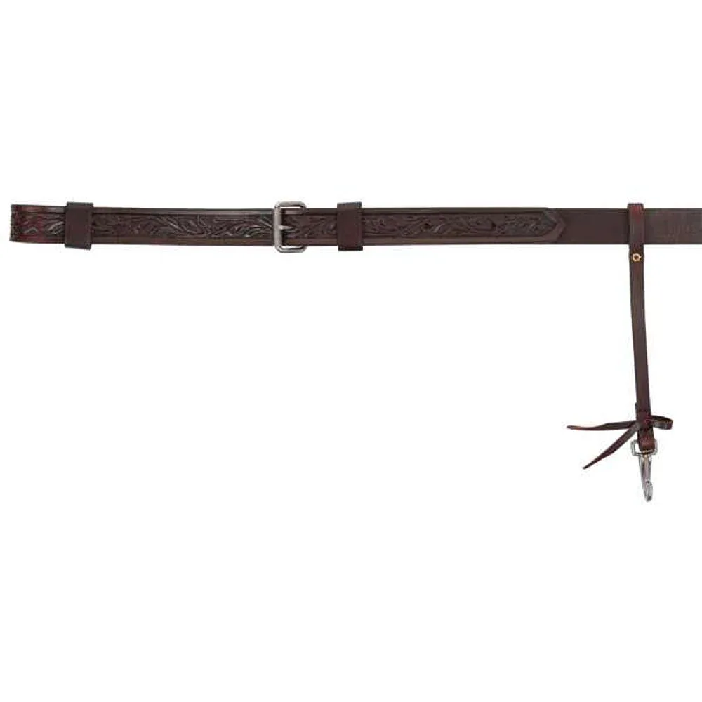 Circle Y Saddlery Walnut Floral Flank Billet