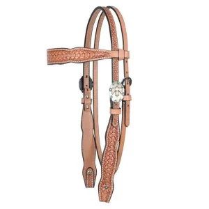 Circle Y Saddlery Windsor 5/8in Shaped Browband Headstall