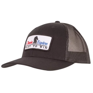 Classic Black Embroidered Patch Logo Cap